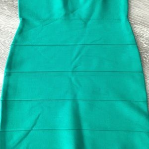 BCBG Green Bandage Mini Skirt